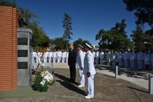 Susbielles encabezó acto conmemorativo del 169° aniversario del Almirante Guillermo Brown.