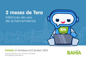 El chatbot Tera del Municipio de Bahía Blanca registró 23.792 sesiones y 109.647 mensajes entre febrero y abril