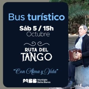 Bus turístico ofrece Tarde de Tango el 5 de octubre con milonga