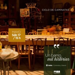 Caminata guiada gratuita por Bella Vista este sábado con visita al Galpón Enciclopédico.