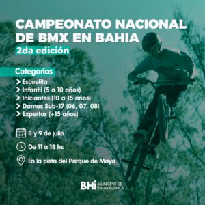 Se realiza este fin de semana la segunda edición del Campeonato Nacional de BMX en el parque de Mayo