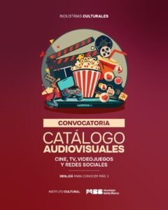 Abierta la inscripción al Catálogo de Artes Audiovisuales hasta el 16 de abril para profesionales