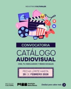 Abiertas inscripciones al Catálogo Audiovisual de Bahía Blanca 2025/26 hasta el 28 de febrero.