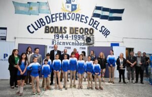 Inauguraron obras de reconstrucción del techo del gimnasio de Defensores del Sur en Ingeniero White.