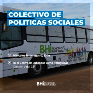 El área de Políticas Sociales realizará una salida colectiva en el centro de jubilados de Loma Paraguaya el próximo miércoles de 10 a 13 hs