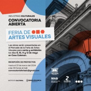 Convocatoria a artistas visuales para participar en Feria de Artes Visuales en Casa Coleman
