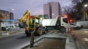 Se cortará totalmente el tránsito en calle Brown (entre O'Higgins y Donado) el viernes de 8 a 12 horas. Nueve líneas de colectivos modificarán su itinerario durante los trabajos de remoción de escombros y hormigonado.