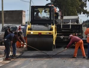 Por reparación de pavimento