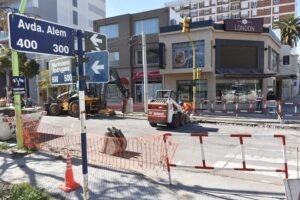 Se corta la circulación en Rodríguez entre Alem y 12 de Octubre por trabajos de tendido subterráneo.