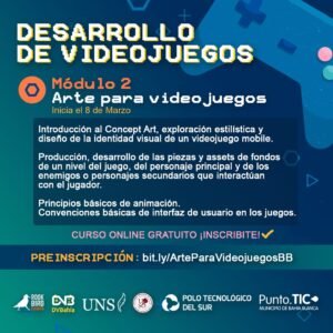 El Municipio ofrece cinco módulos de capacitación gratuita virtual para promover la industria del videojuego local. Comienza el segundo módulo 'Arte para Videojuegos' el 8 de marzo