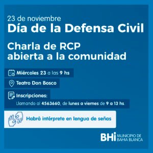 Se realizará una charla gratuita sobre RCP el miércoles a las 9 en el Teatro Don Bosco