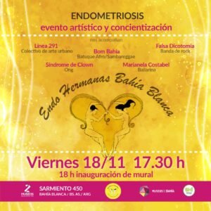 Mañana viernes se realizará un evento artístico y de concientización sobre endometriosis en 2 Museos con inauguración de mural urbano a las 17.30. También se celebrará el 25 aniversario del Coral Cerri en la Biblioteca Popular José Hernández a las 20.30. El fin de semana continuará con funciones de la Comedia Municipal. Todas las actividades son gratuitas.