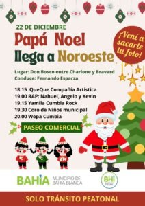 Festival navideño en calle Don Bosco (Noroeste) con actividades culturales