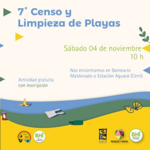Se realizará mañana sábado el séptimo censo costero y limpieza de playas como parte de la campaña mundial 'A limpiar el mundo'. La actividad será en Balneario Maldonado o Estación Aguará (Cerri) desde las 10
