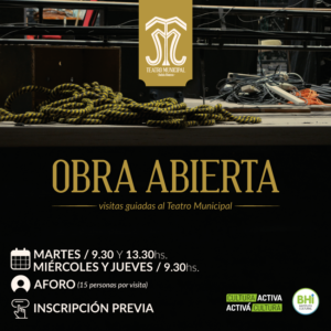 Se realizan visitas guiadas al Teatro Municipal de martes a jueves