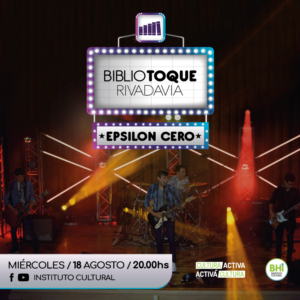 Epsilon Cero brinda el cierre del ciclo de recitales Bibliotoque desde la Biblioteca Rivadavia. El show se transmite hoy a las 20 hs por YouTube