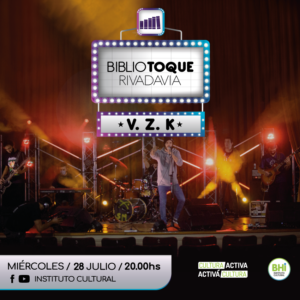 Se lanzará la novena edición de Bibliotoque con la actuación de V.Z.K en la Biblioteca Rivadavia. El evento será transmitido en vivo por YouTube