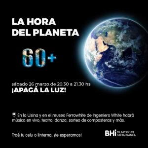 La Usina y Museo Ferrowhite de Ingeniero White se suma a La Hora del Planeta con actividades de concientización ambiental