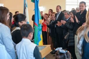 Susbielles inauguró obras en escuela 40 de Saladero financiadas por TGS