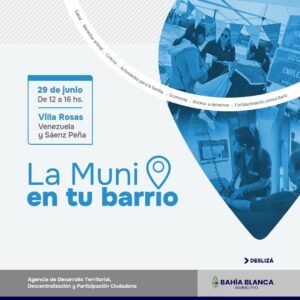 La Muni en tu Barrio llega a Villa Rosas el sábado 29 con actividades de salud