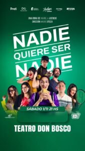 Última función de obra teatral ganadora en Teatro Don Bosco. Sábado 1 de noviembre