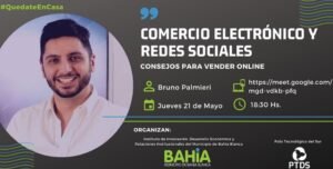 Charla online gratuita sobre comercio electrónico y redes sociales para emprendedores y pymes el jueves 21.