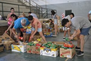El municipio recibe donaciones de alimentos no perecederos