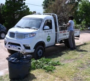 El municipio inicia la recolección de residuos verdes de veredas y calles del centro. Se mantienen activos cinco puntos de acopio para ramas y troncos en distintas zonas de la ciudad.