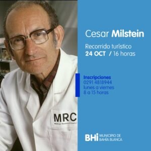 La Dirección de Turismo y el Museo de Ciencias invitan a recorrer los lugares donde vivió César Milstein en sus primeros años. Circuito turístico con presentación sobre el descubrimiento que le valió el Premio Nobel en 1984. Domingo 16hs