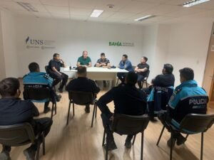 El secretario de Gobierno y el de Movilidad Urbana se reunieron con el jefe de Policía Departamental para coordinar tareas preventivas de seguridad en espacios públicos afectados por vandalismo
