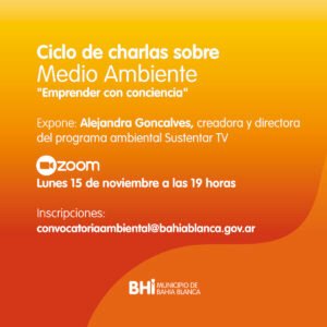 Charla virtual sobre emprendimientos sustentables y triple impacto con Alejandra Goncalves